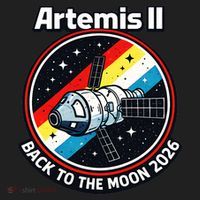 Artemis II Back To The Moon 2026 Golf Towel thumb 3