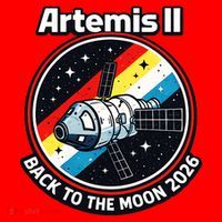 Artemis II Back To The Moon 2026 Santa Hat thumb 1