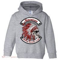 American Indian Bikers Club Motorcycle Biker Bike Toddler Hoodie thumb 0