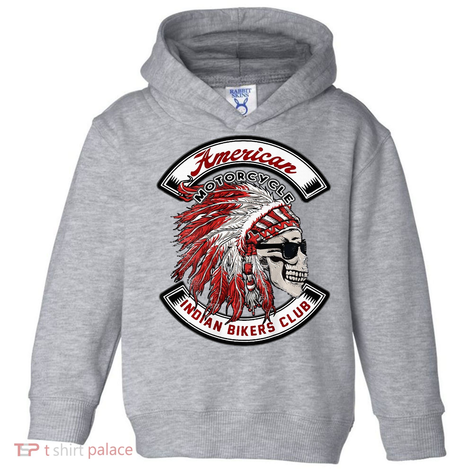 American Indian Bikers Club Motorcycle Biker Bike Toddler Hoodie
