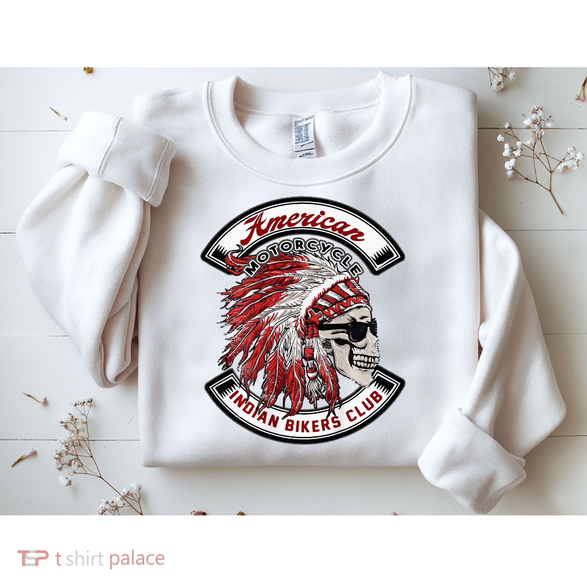 American Indian Bikers Club Motorcycle Biker Bike Sweatshirt