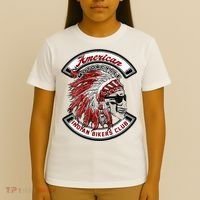 American Indian Bikers Club Motorcycle Biker Bike T-Shirt thumb 4