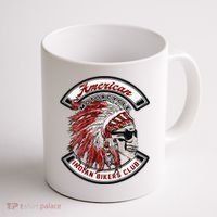 American Indian Bikers Club Motorcycle Biker Bike Coffee Mug thumb 1