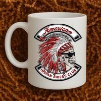 American Indian Bikers Club Motorcycle Biker Bike Coffee Mug thumb 2