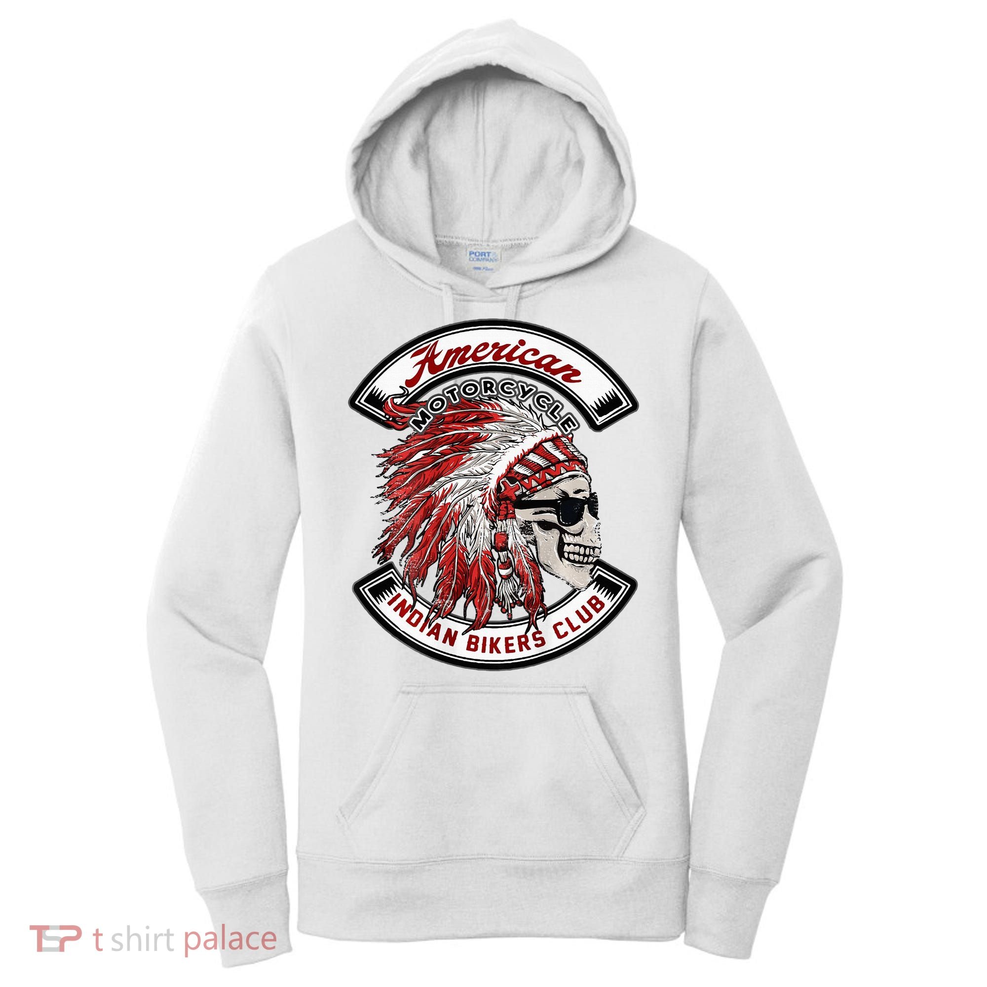 American Indian Bikers Club Motorcycle Biker Bike Women's Hoodie