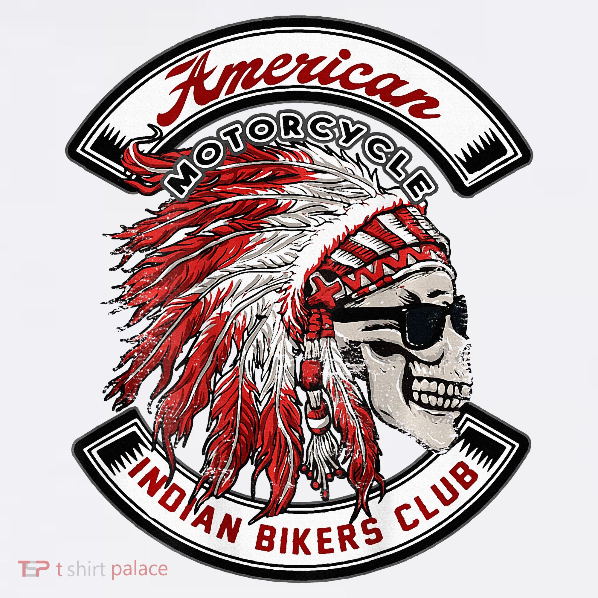 American Indian Bikers Club Motorcycle Biker Bike Youth Performance Sprint T-Shirt