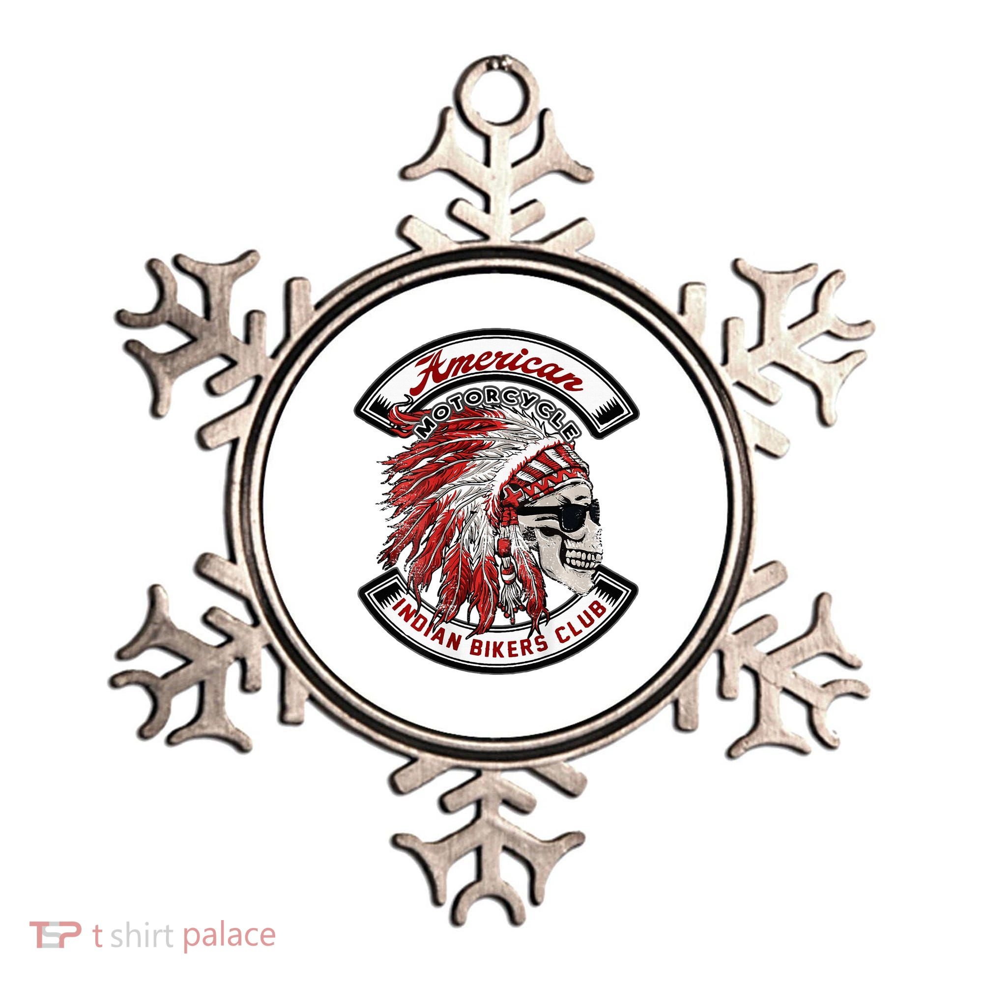 American Indian Bikers Club Motorcycle Biker Bike Ornament
