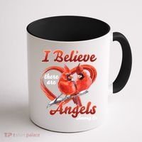 Awesome I Believe There Are Angels Among Us Cardinal Birds Gift Coffee Mug thumb 1