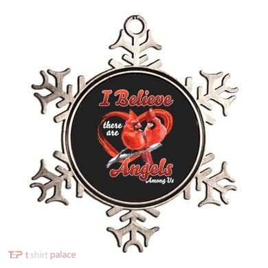 Awesome I Believe There Are Angels Among Us Cardinal Birds Gift Ornament