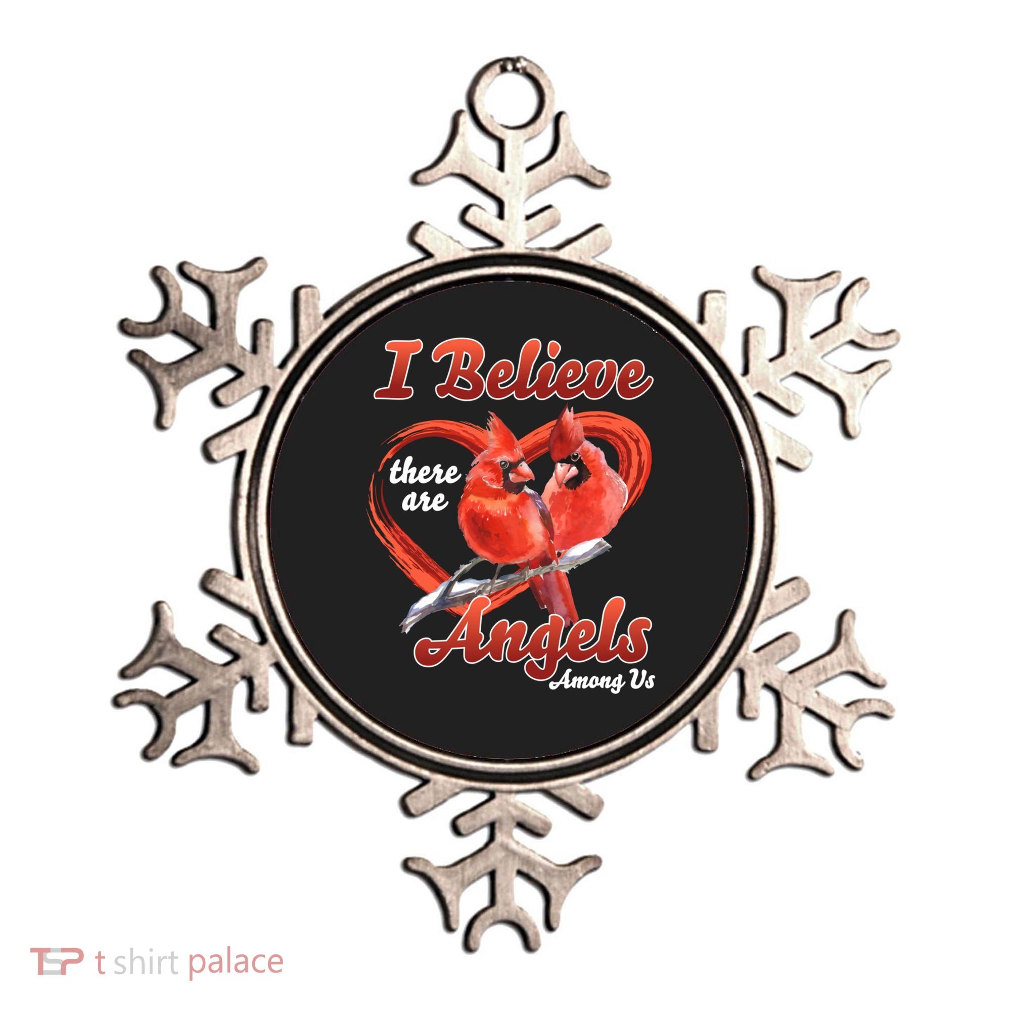 Awesome I Believe There Are Angels Among Us Cardinal Birds Gift Ornament