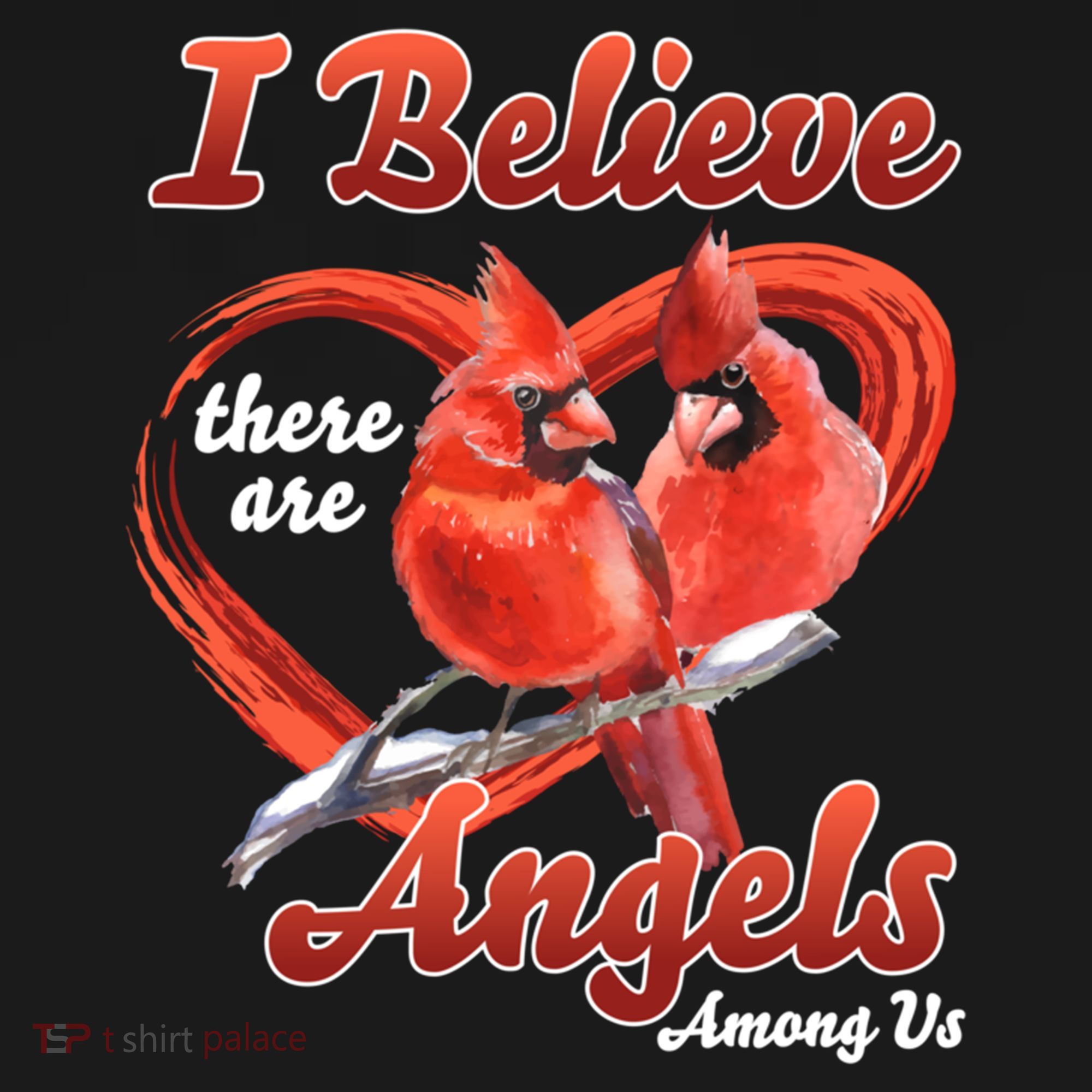 Awesome I Believe There Are Angels Among Us Cardinal Birds Gift Ornament