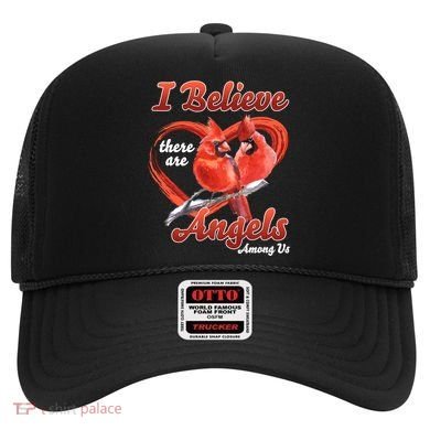 Awesome I Believe There Are Angels Among Us Cardinal Birds Gift Hat