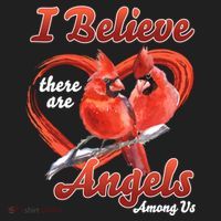 Awesome I Believe There Are Angels Among Us Cardinal Birds Gift Hat thumb 2