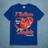 Awesome I Believe There Are Angels Among Us Cardinal Birds Gift T-Shirt thumb 5
