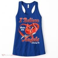 Awesome I Believe There Are Angels Among Us Cardinal Birds Gift Women's Tank Top thumb 0