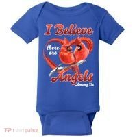 Awesome I Believe There Are Angels Among Us Cardinal Birds Gift Baby Bodysuit thumb 0