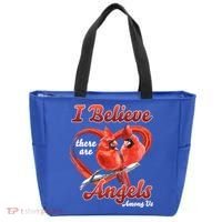 Awesome I Believe There Are Angels Among Us Cardinal Birds Gift Tote Bag thumb 0