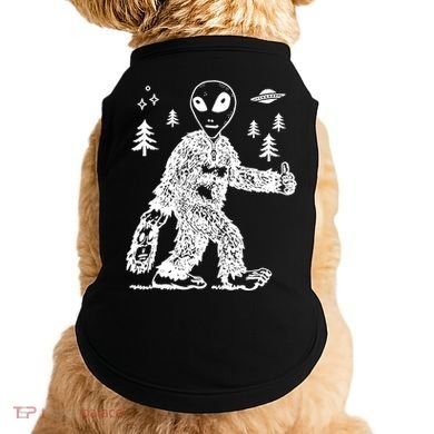 Alien In Bigfoot Costume Doggie Tank