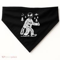 Alien In Bigfoot Costume USA-Made Doggie Bandana thumb 0