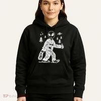 Alien In Bigfoot Costume Hoodie thumb 5