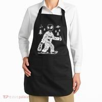 Alien In Bigfoot Costume Apron thumb 2