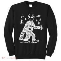 Alien In Bigfoot Costume Sweatshirt thumb 0