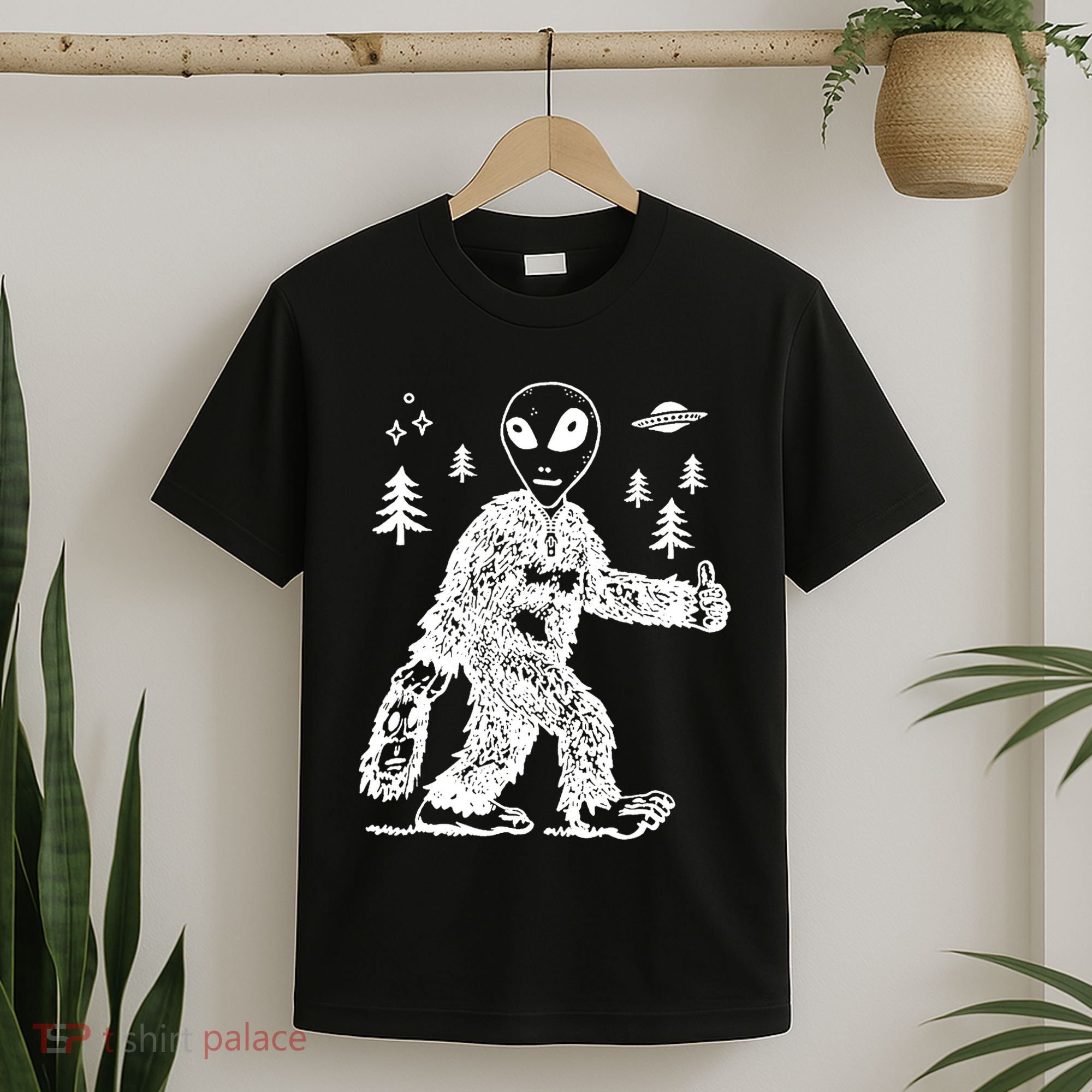 Alien In Bigfoot Costume T-Shirt