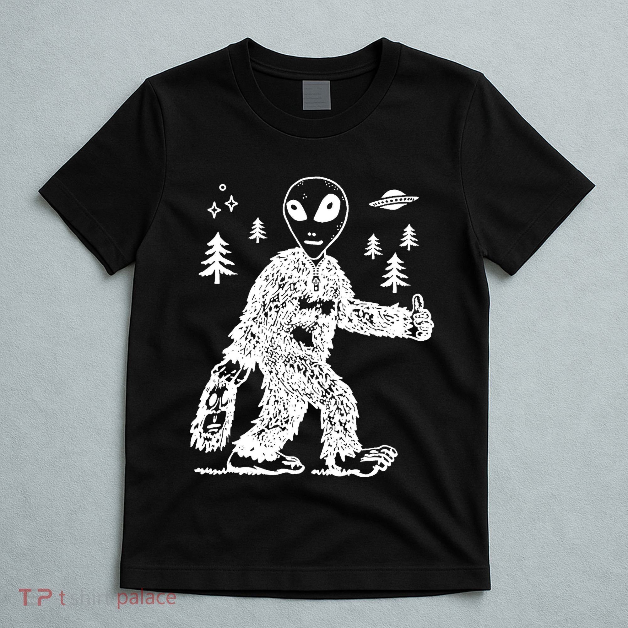 Alien In Bigfoot Costume T-Shirt