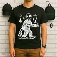Alien In Bigfoot Costume T-Shirt thumb 6