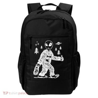 Alien In Bigfoot Costume Backpack