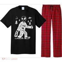 Alien In Bigfoot Costume Pajama Set thumb 0