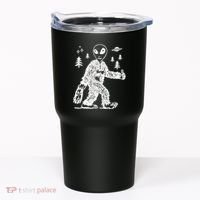 Alien In Bigfoot Costume Tumbler thumb 0