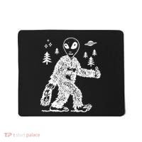 Alien In Bigfoot Costume Mousepad thumb 0