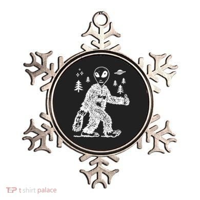 Alien In Bigfoot Costume Ornament