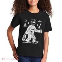 Alien In Bigfoot Costume Kids T-Shirt thumb 2
