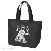 Alien In Bigfoot Costume Tote Bag thumb 3
