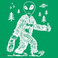 Alien In Bigfoot Costume Hat thumb 2