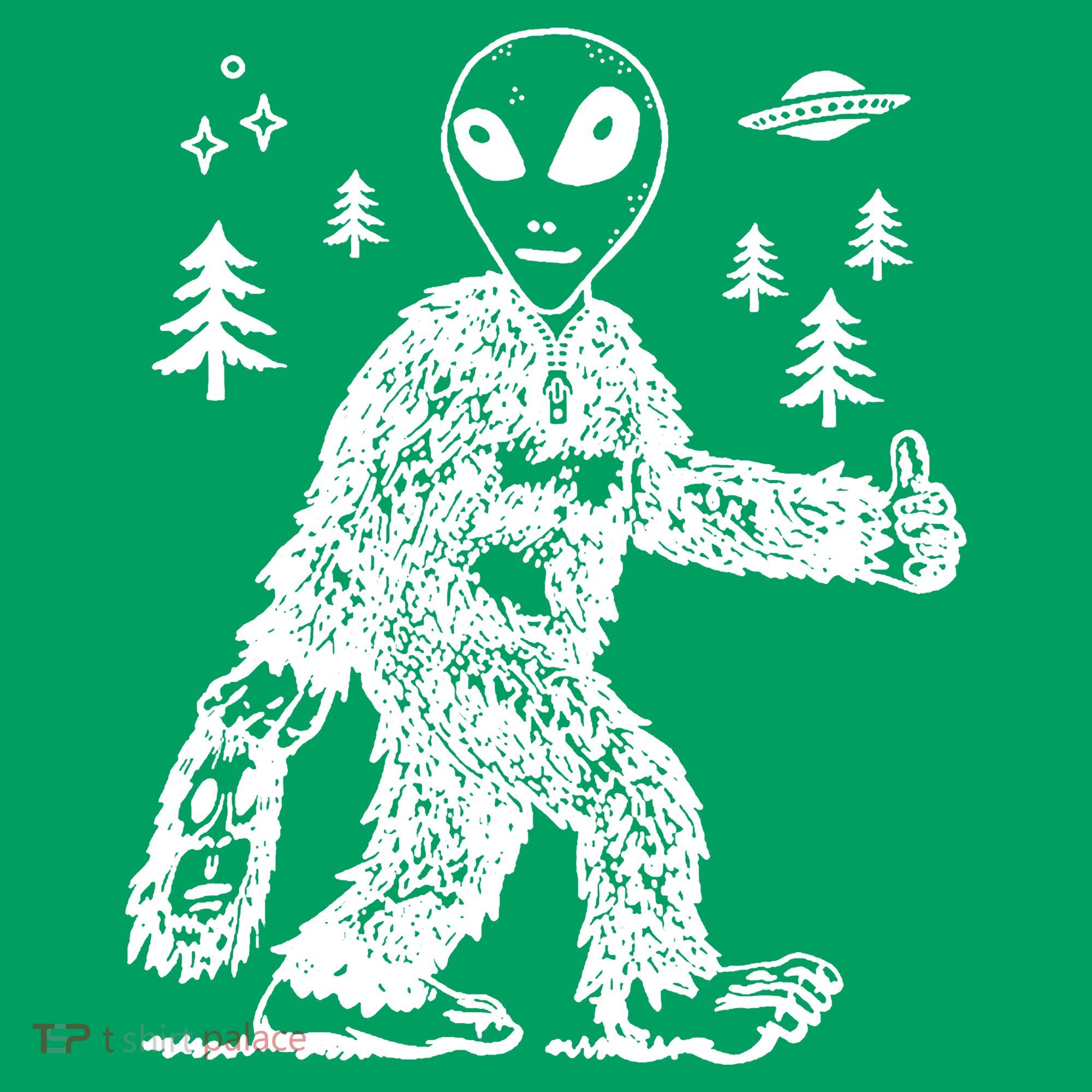 Alien In Bigfoot Costume Hat