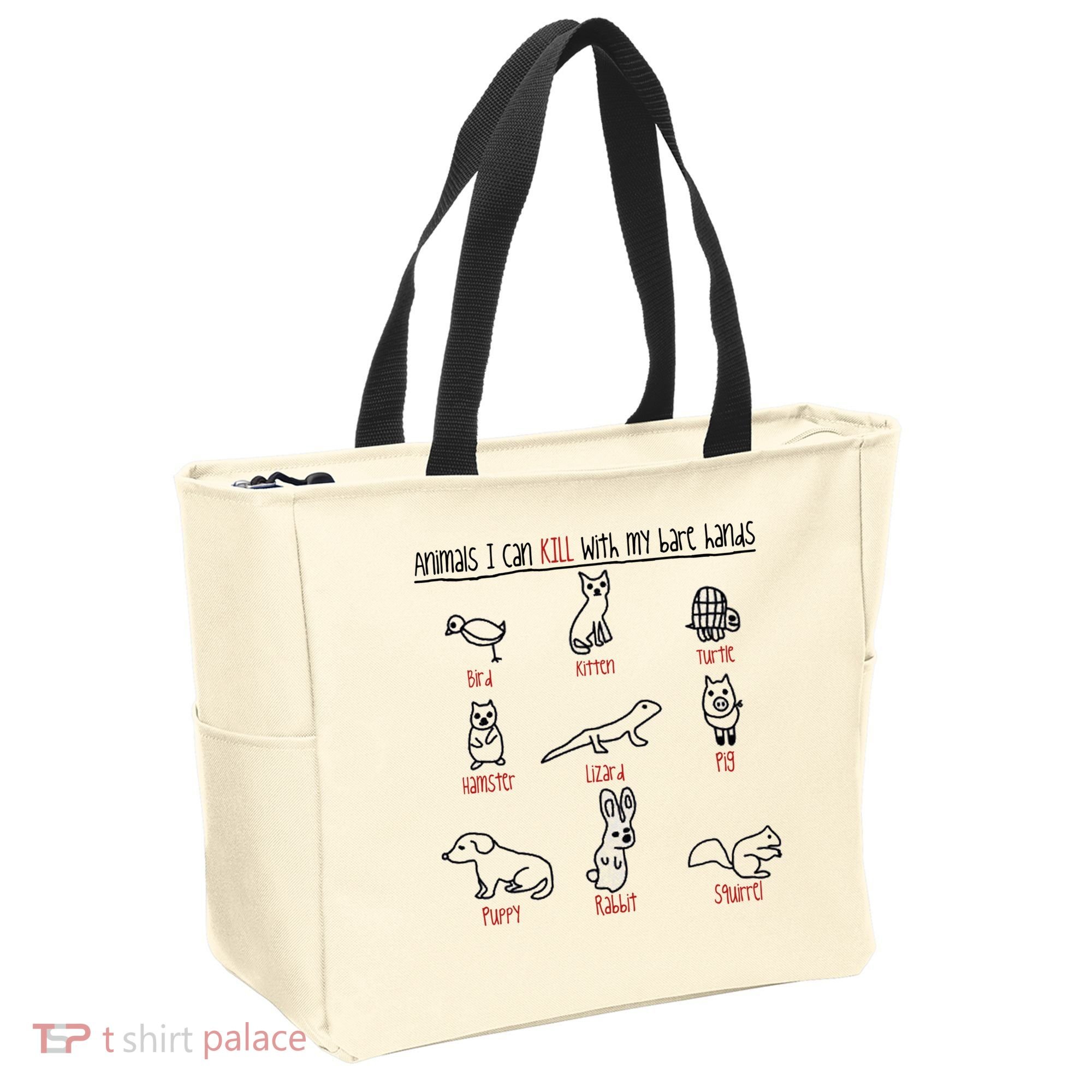 Animals I Can Kill With My Bare Hands Tote Bag