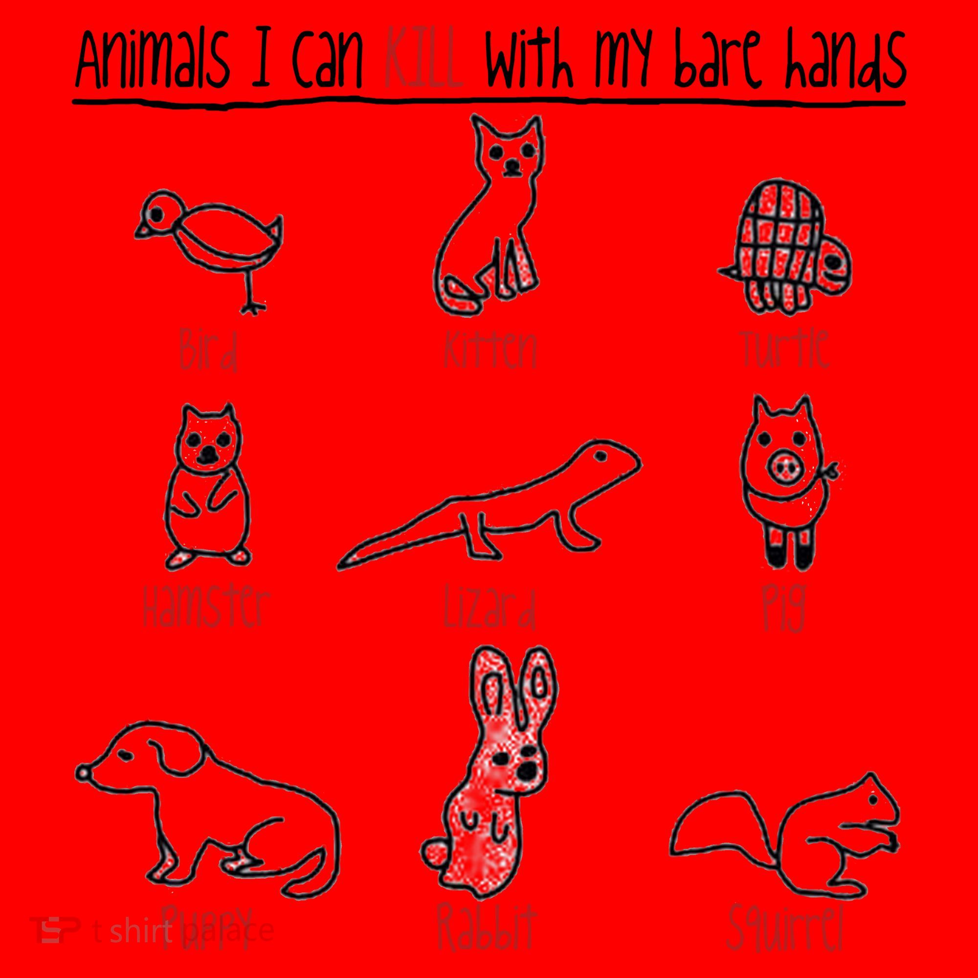 Animals I Can Kill With My Bare Hands Santa Hat