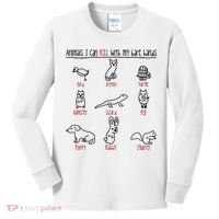 Animals I Can Kill With My Bare Hands Kids Long Sleeve Shirt thumb 0