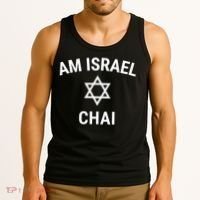 Am Israel Chai Jewish Pride Support Israeli Hebrew Jerusalem Tank Top thumb 3
