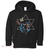 Am Israel Chai Jewish Pride Support Israeli Hebrew Jerusalem   Toddler Hoodie thumb 0