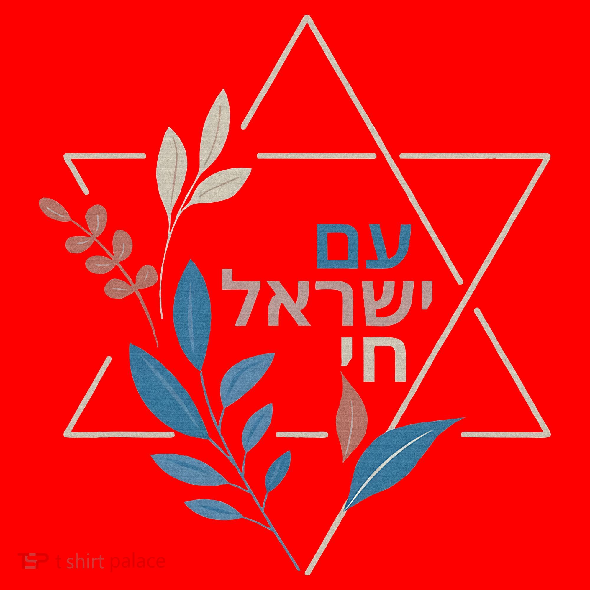 Am Israel Chai Jewish Pride Support Israeli Hebrew Jerusalem   Santa Hat