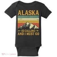 Alaska Is Calling And I Must Go Baby Bodysuit thumb 0
