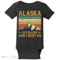 Alaska Is Calling And I Must Go Baby Bodysuit thumb 0