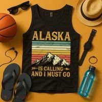 Alaska Is Calling And I Must Go Tank Top thumb 4