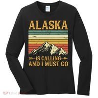 Alaska Is Calling And I Must Go Women's Long Sleeve Shirt thumb 0