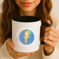 Argentina Is Calling And I Must Go Gift Argentina Map Gift Coffee Mug thumb 3