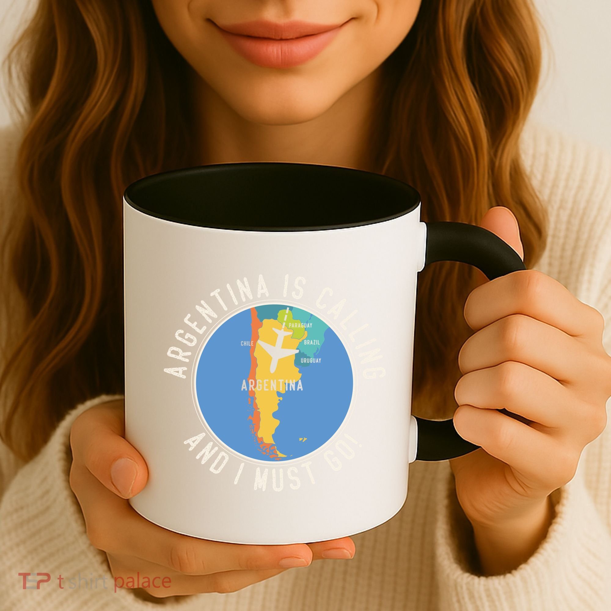Argentina Is Calling And I Must Go Gift Argentina Map Gift Coffee Mug